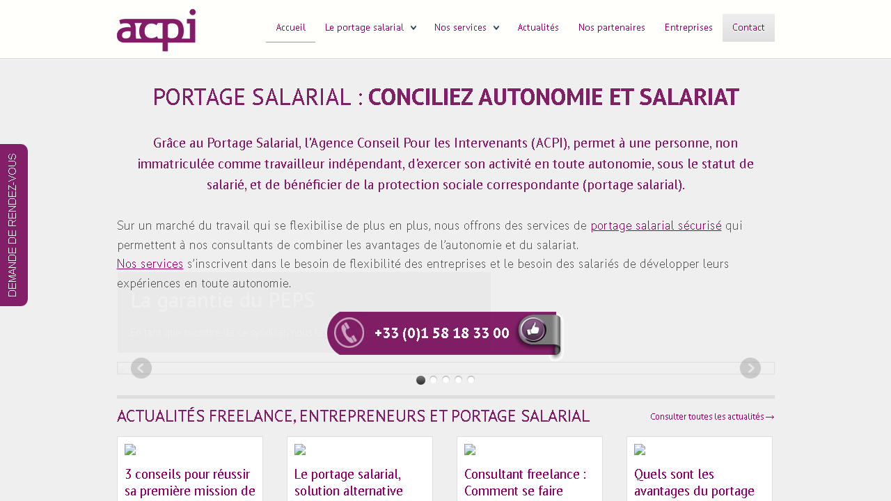 Capture d'écran de http://www.acpi.fr/